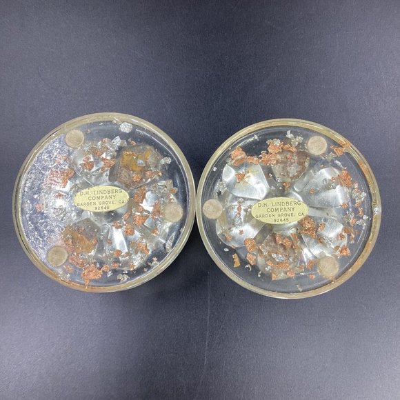 D.H. Lindberg Company Accents Vintage Set Of 2 Mcm Clear Lucite